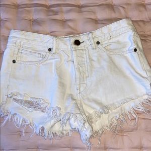 Free People denim shorts